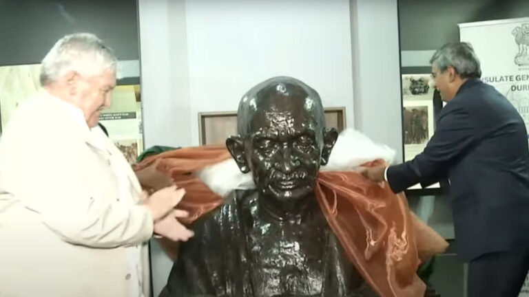 Gandhi’s Bust Unveiled in South Africa’s Free State — A Province That Once Banned Indians