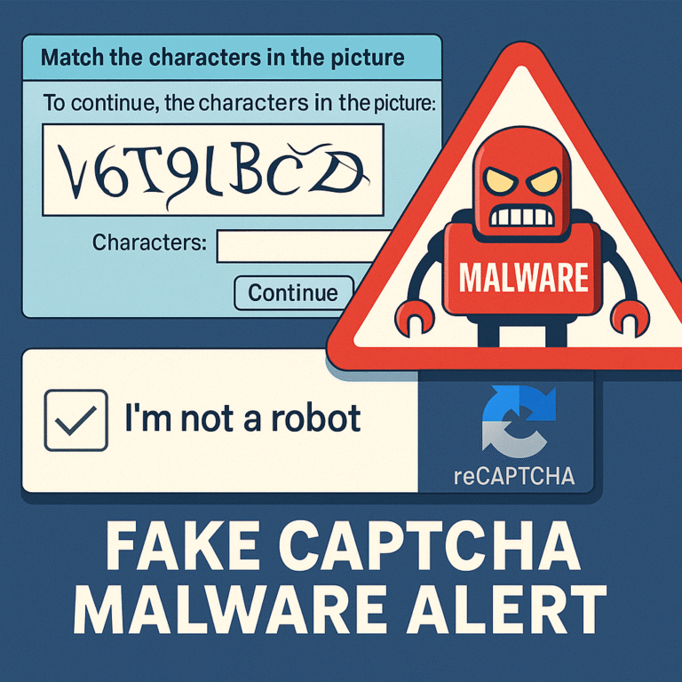 “I’m Not a Robot”—Or Am I? The Rise of Fake CAPTCHA Scams That Could Hack You