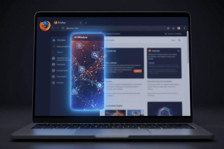 Mozilla introduces its new ‘AI Window’ in Firefox, giving users the freedom to choose from multiple AI models and redefining the future of smart, privacy-focused browsing. (Image: AI Generated)