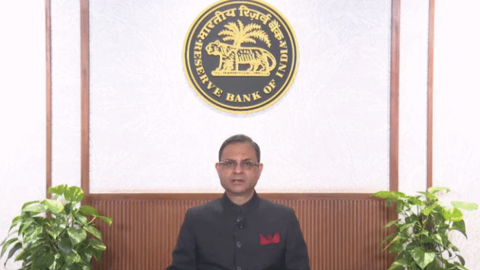 RBI Governor Sanjay Malhotra announces the repo rate cut during the Monetary Policy briefing. (PC: NDTV)