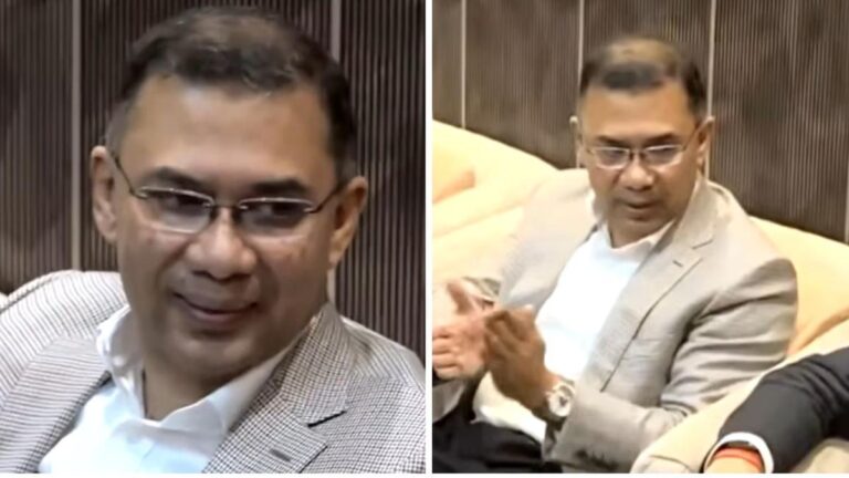 BNP acting chairman Tarique Rahman in Dhaka on December 25, 2025. (PC: Screengrab via YouTube)