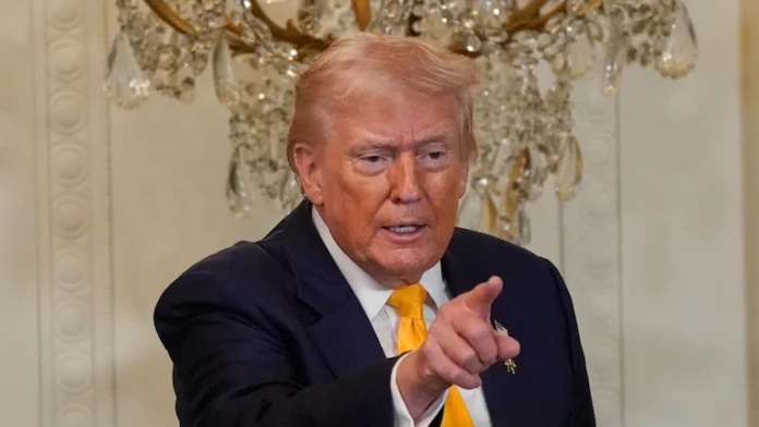 US President Donald Trump speaks on trade policy amid renewed tariff uncertainty following a Supreme Court ruling limiting his emergency powers. (PC: NDTV)